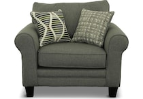 zion living room gray st stationary fabric chair   