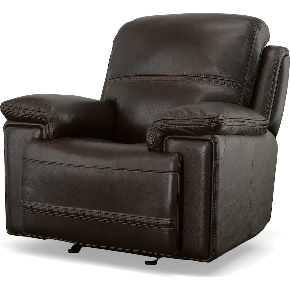 zoey living room dark brown mt motion lthr rec w grp p   